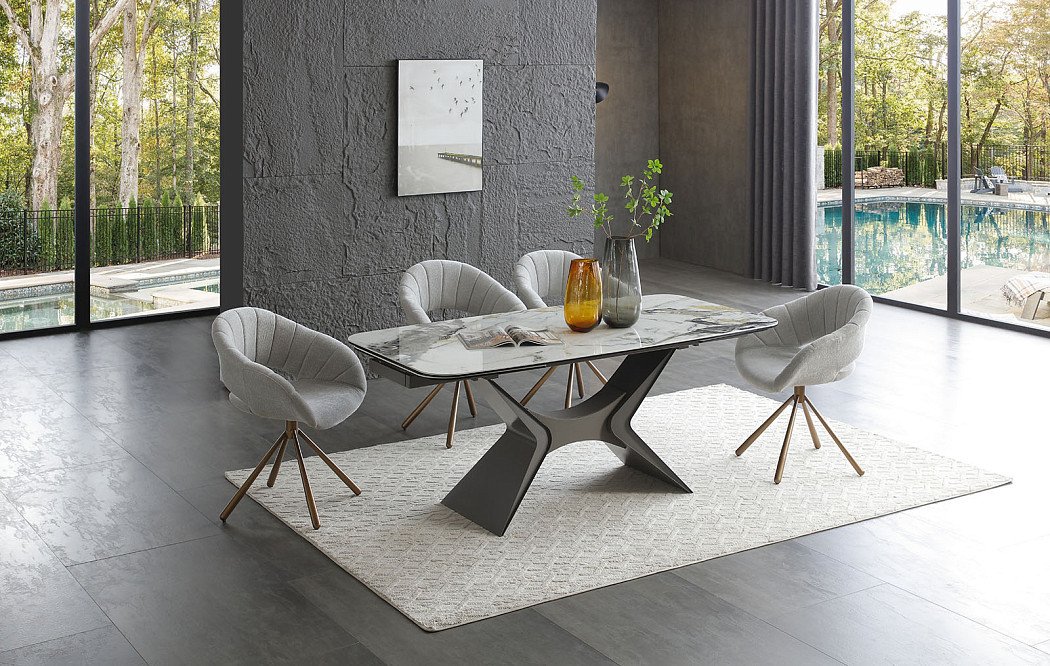 Стол Richard + 4 стула Alessa - фото 2