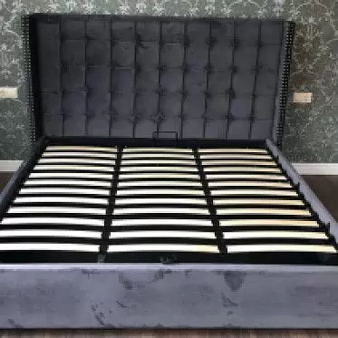 Кровать с подъемным механизмом Vivien, серый