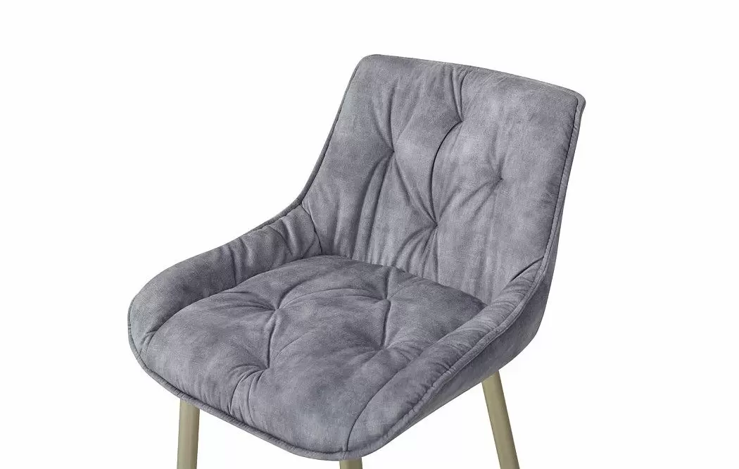 Стул полубарный Joely Bar (65), серый/шампань - фото 4