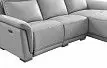 Диван-реклайнер Jonathan угловой (правый), светло-серый
