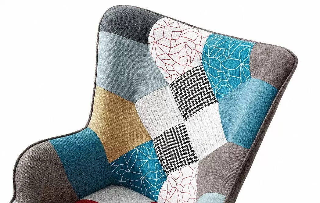 Кресло Hygge, пэчворк/натуральный - фото 7