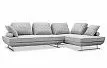 Диван-трансформер Bergamo угловой, светло-серый/принт