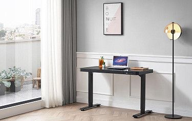 Стол New Jersey (120) черный, регулируемая высота, электропривод