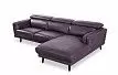 Диван Denver угловой (правый), фиолетовый