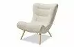 Кресло и оттоманка Dolce Vita, кремовый/натуральный
