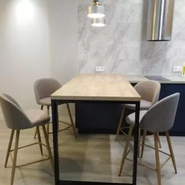 Стул полубарный Sally (60), темно-бежевый/дерево