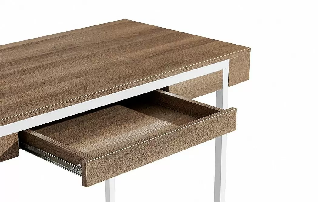 Стол письменный Ego, орех/белые ножки - фото 7