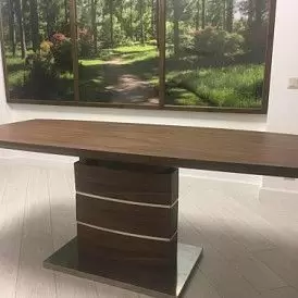 Стол раскладной Arioso Glass (120), белый/дуб