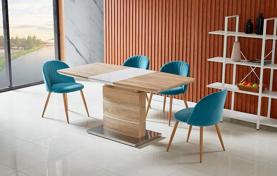 Стул Angela, бирюзовый/дерево - фото 3