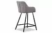 Стул полубарный Kevin (58), серый/черный