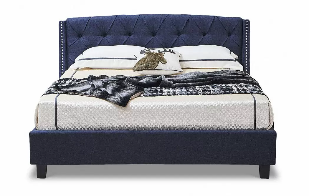 Кровать Evita 160x200 (с подъемным механизмом), темно-синий - фото 8