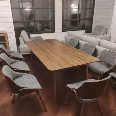 Стул Kiss, серый/орех