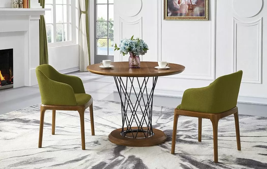 Стол Cyclone Grand (100), орех/черный - фото 2