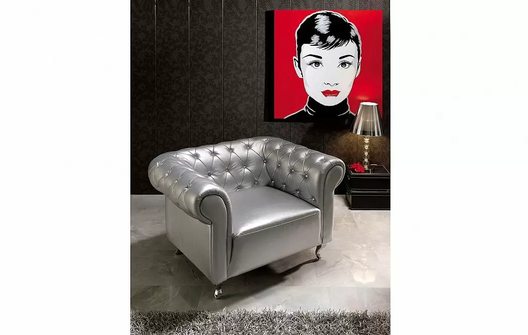 Кресло Serenity, серебро - фото 5