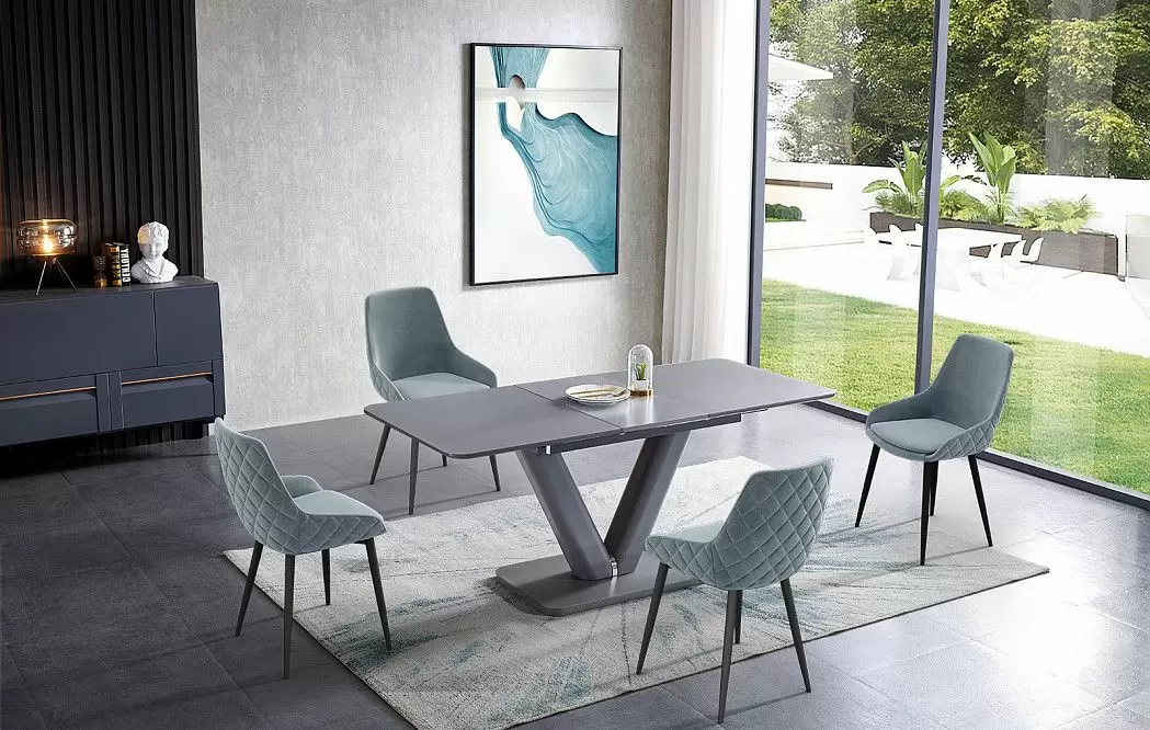 Стул Gerti, серо-голубой/черный - фото 13