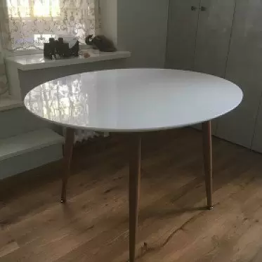 Стол раскладной Suzy 120-200, белый/дуб IMG-20210525-WA0032.jpg