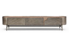 ТВ Тумба Emily, орех/бронза