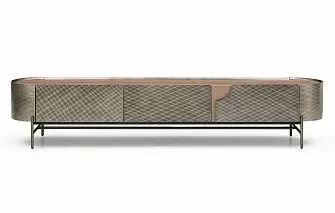 ТВ Тумба Emily, орех/бронза