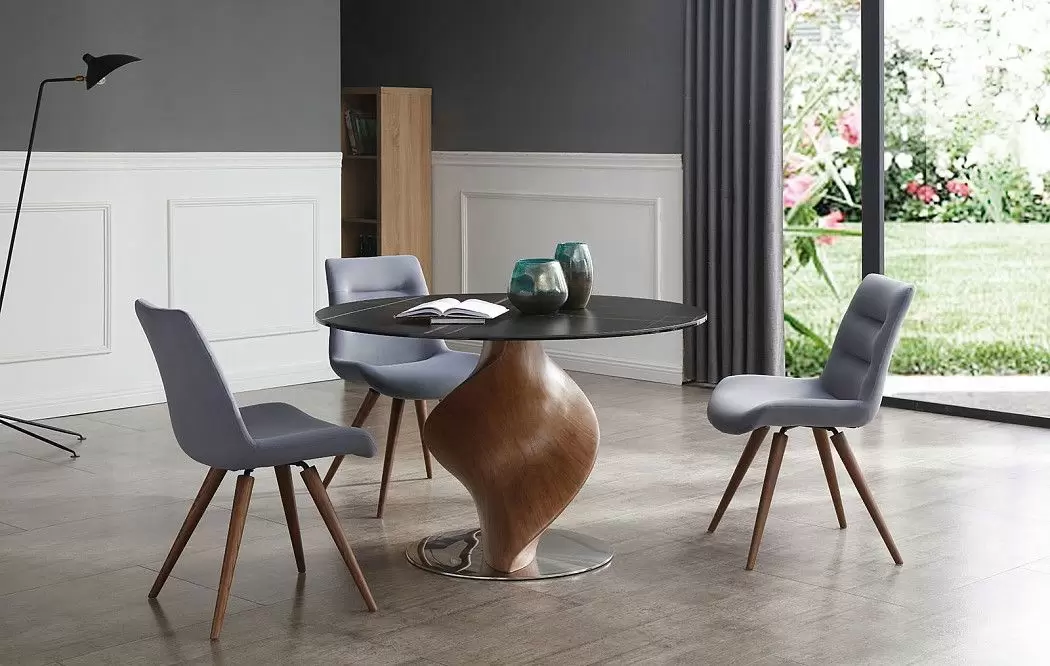 Стул Max, темно-серый/орех - фото 4