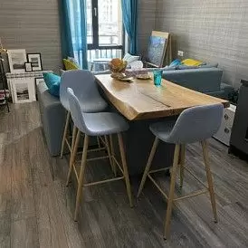 Стул барный Jackson Bar, пепельная роза/дерево