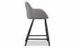 Стул полубарный Kevin (58), серый/черный