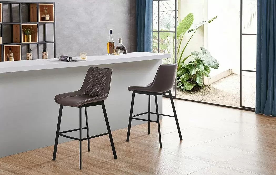 Стул полубарный Trix (65), темно-коричневый/черный - фото 2