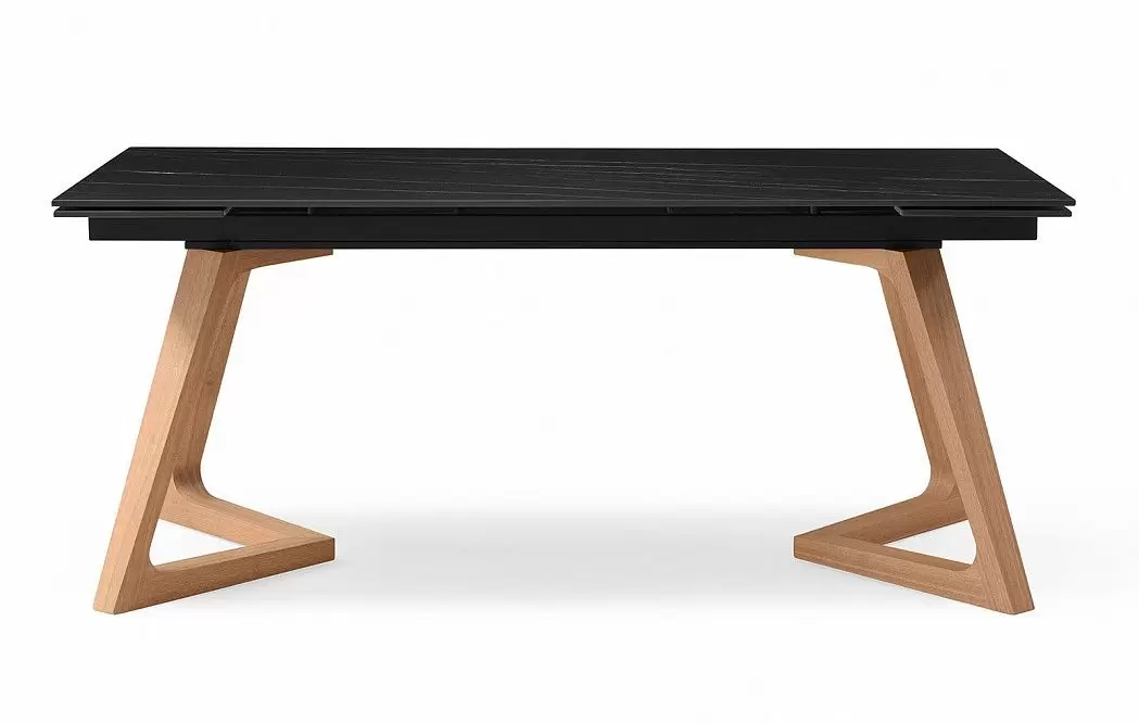 Стол раскладной Sorrento 160-220, черная керамика/ясень - фото 4