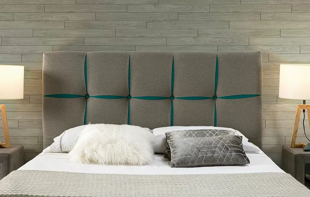 Комплект для спальни 650 VERONICA, светло-серый/бирюзовый - фото 2