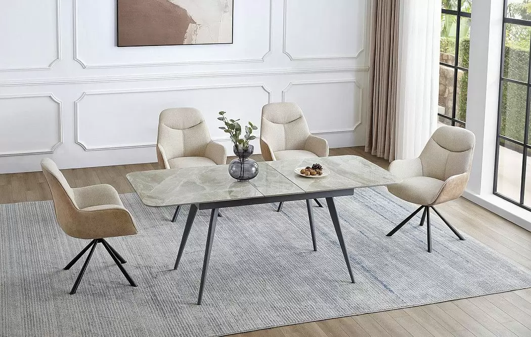 Стол раскладной Felicia 160-190, серый камень - фото 3