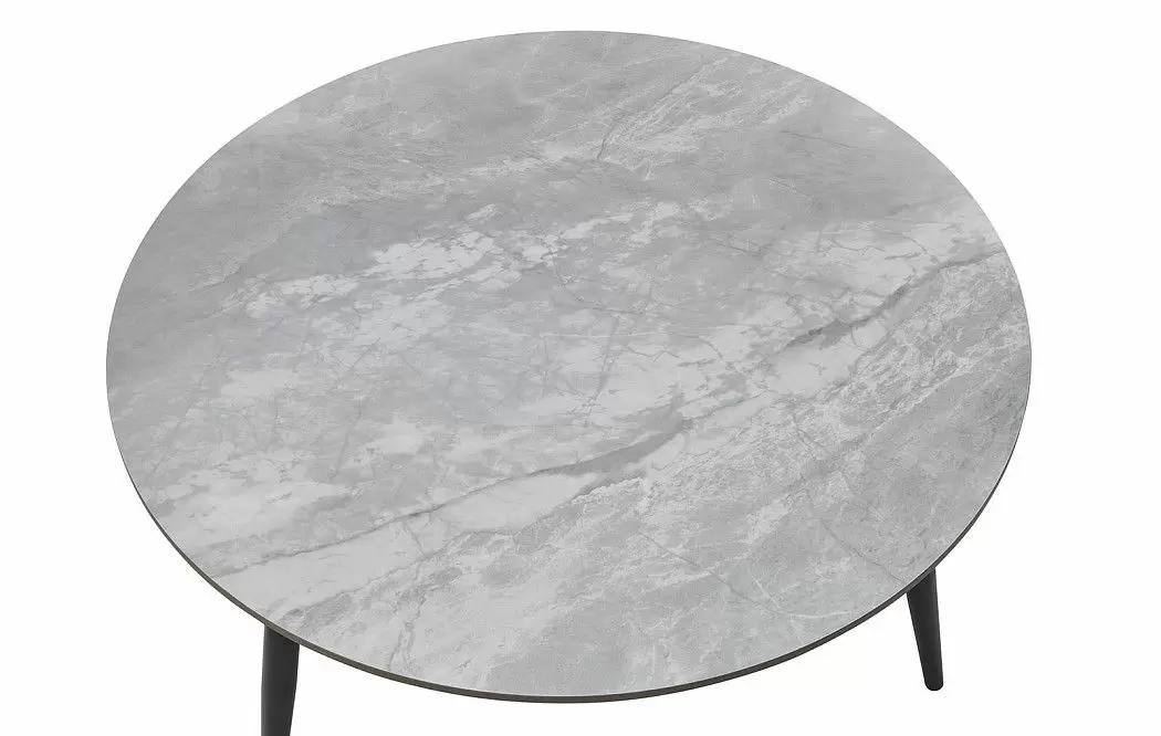 Набор из 2-х столов журнальных Liz, серая керамика - фото 3