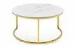 Набор из 2-х столов журнальных Nocturne, белая керамика/золото