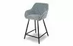 Стул полубарный Edwin, голубой пепел/черный