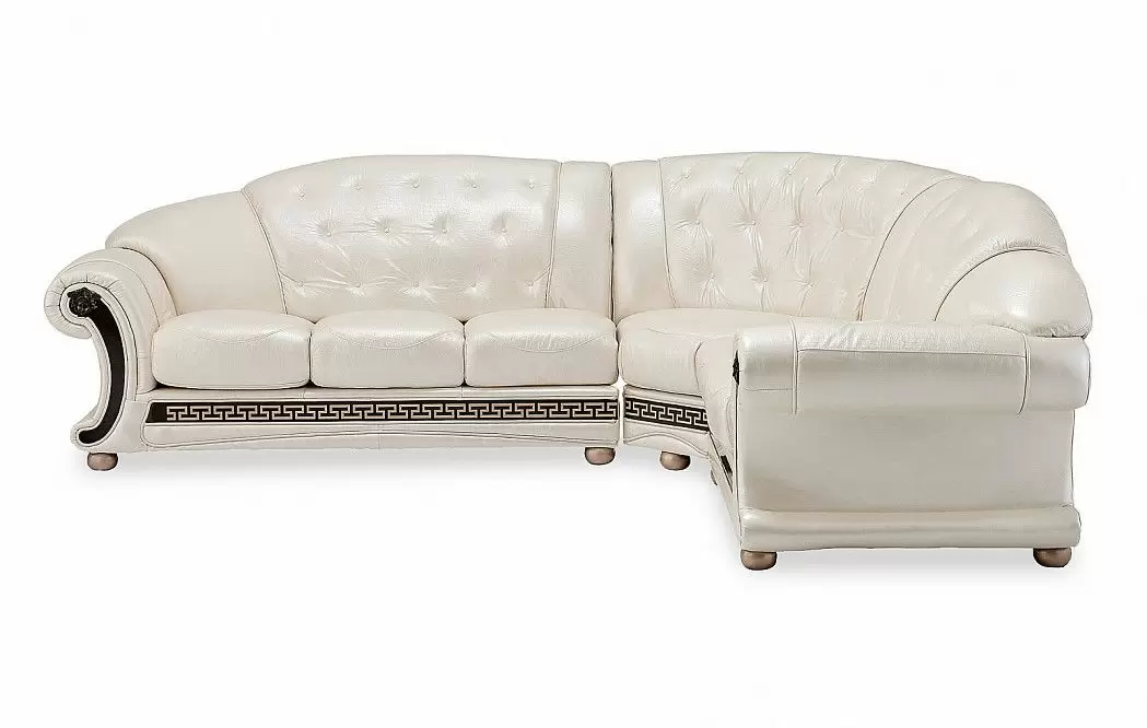 Диван-кровать Versace угловой (правый), жемчуг - фото 6