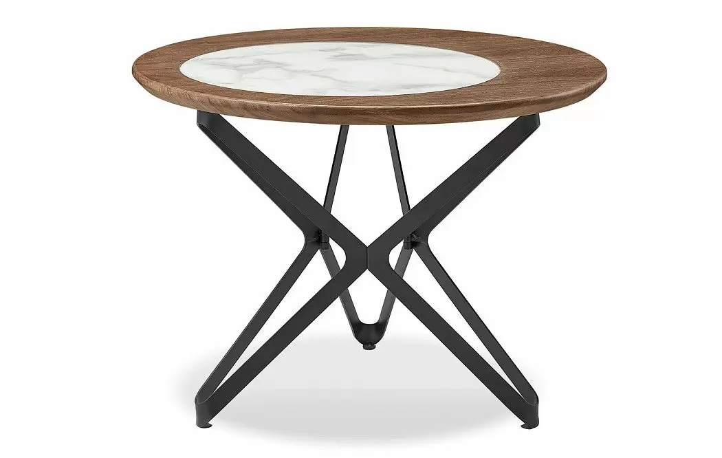 Стол журнальный Nicole (60), орех/керамика - фото 3