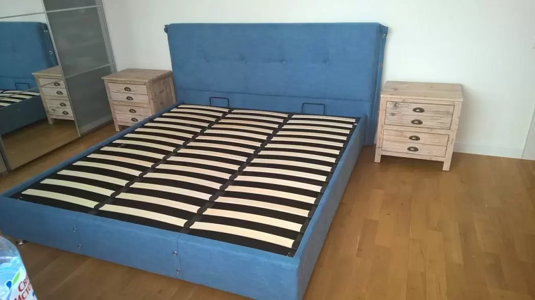 Кровать с подъемным механизмом Norden, синий - фото 16