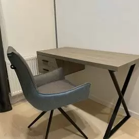 Стол письменный Hemingway, дымчатый дуб/черный