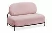 Диван Angelina 2-х местный, розовая пудра