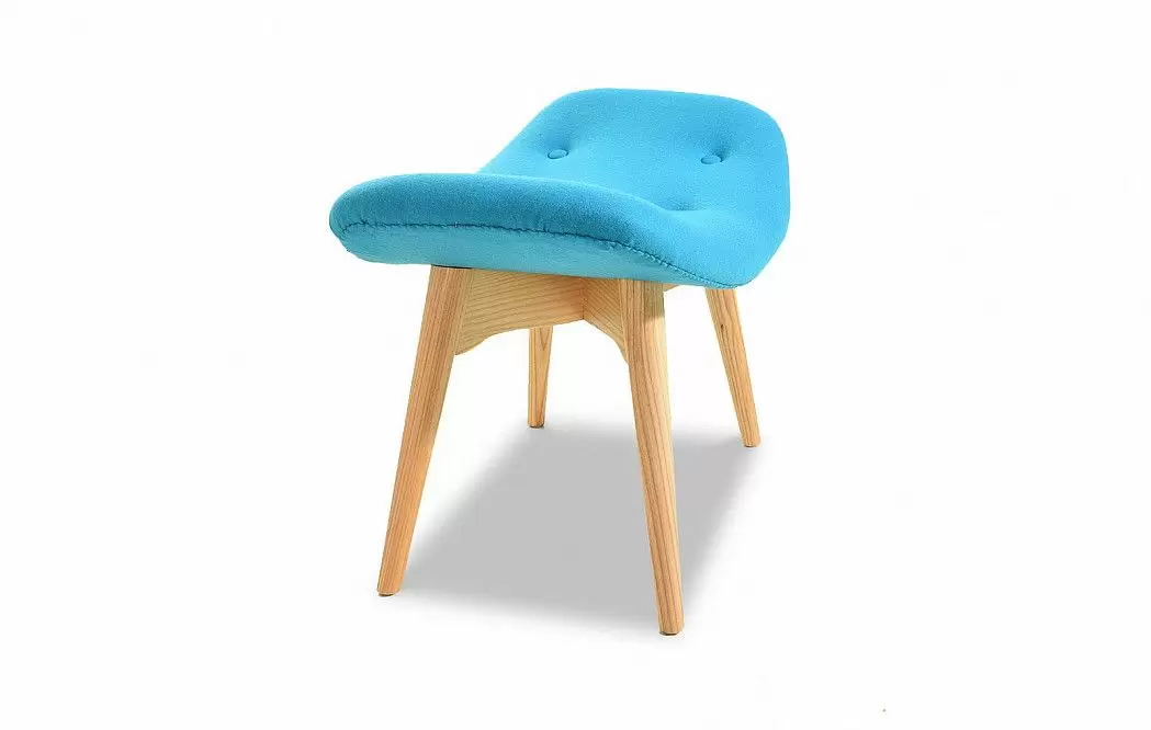 Кресло с оттоманкой Contour, голубой - фото 9