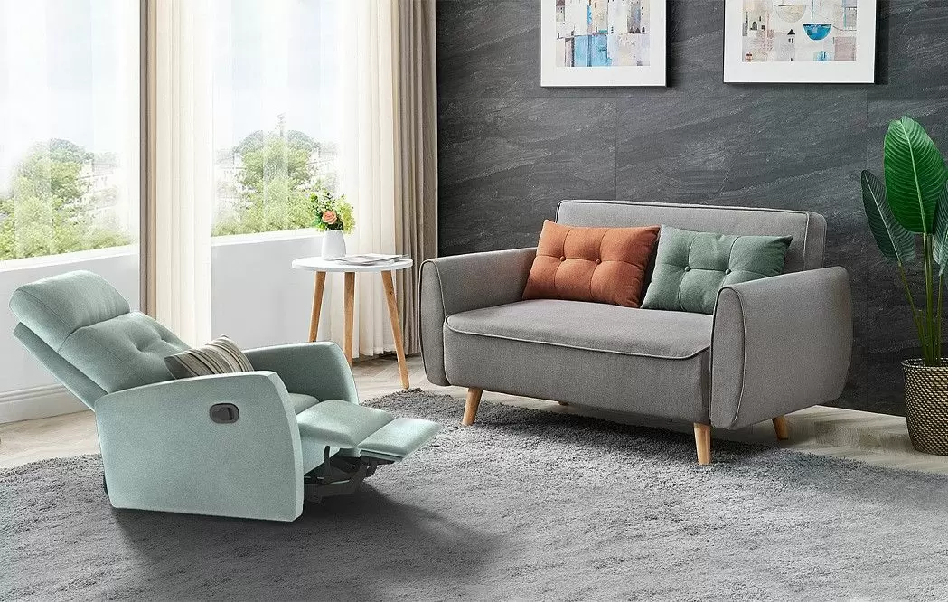 Кресло-реклайнер Vegas, снежная мята - фото 5