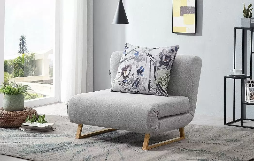 Комплект мягкой мебели Rosy, серый/цветочный принт - фото 12