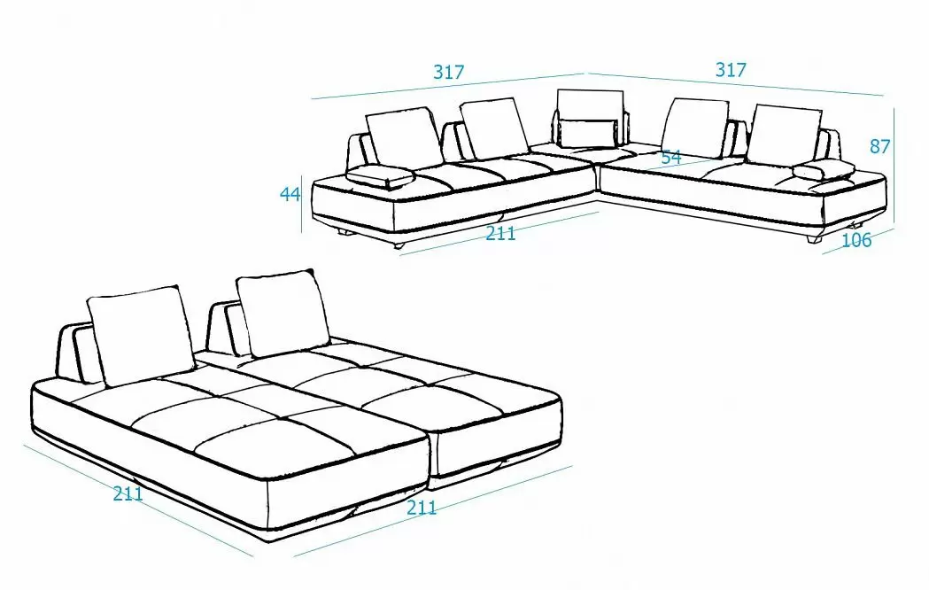 Комплект мягкой мебели Blackberry - фото 3