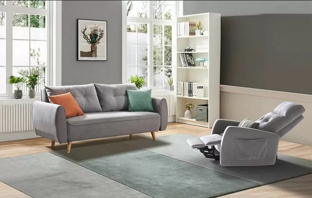 Кресло-реклайнер Vegas, серый - фото 5