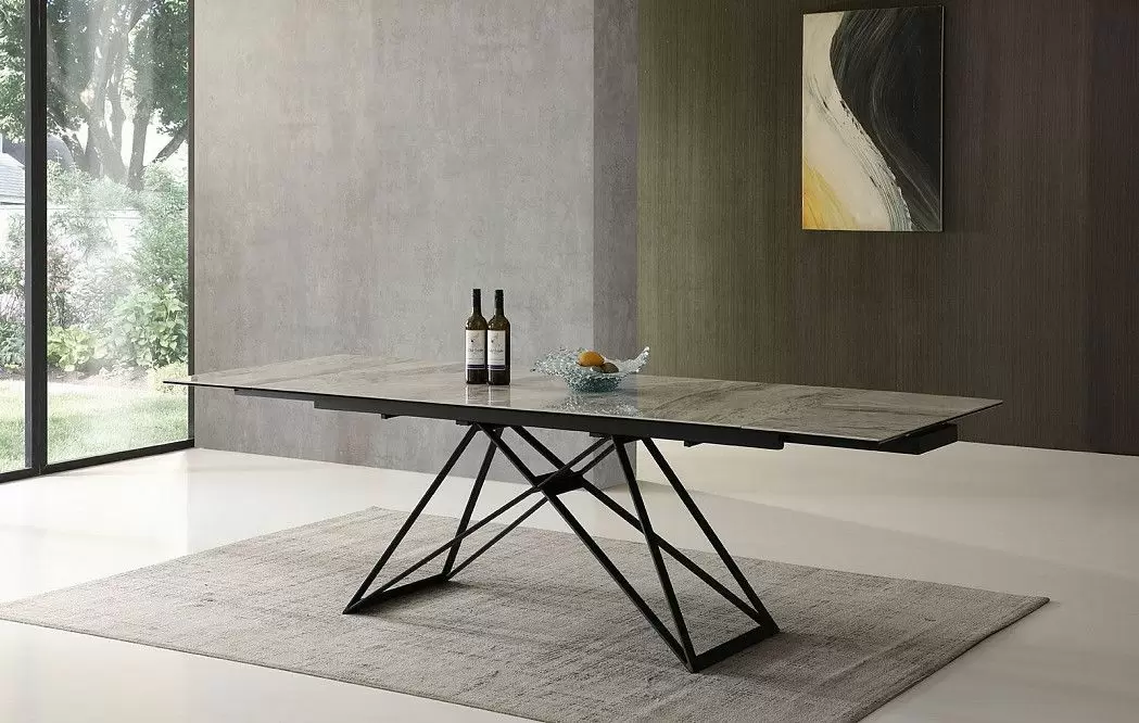 Стол раскладной Cross 180-260, светлая керамика - фото 6