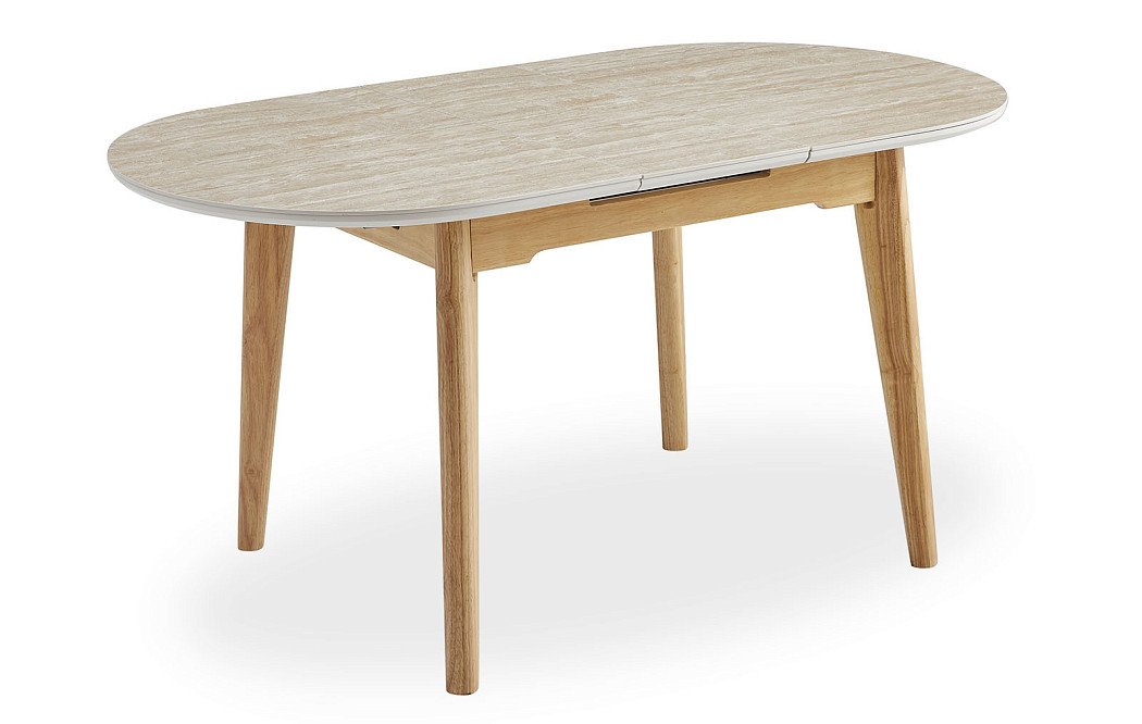 Стол раскладной Elsa 120-150, керамика травертин - фото 8