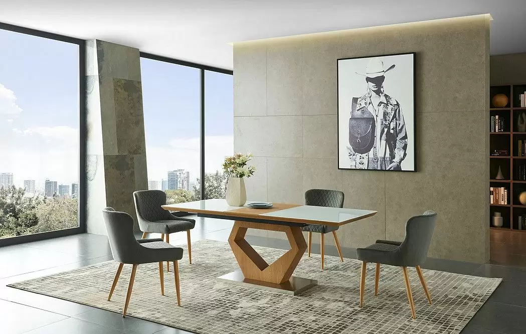 Стол Diamond + 4 стула Whitney