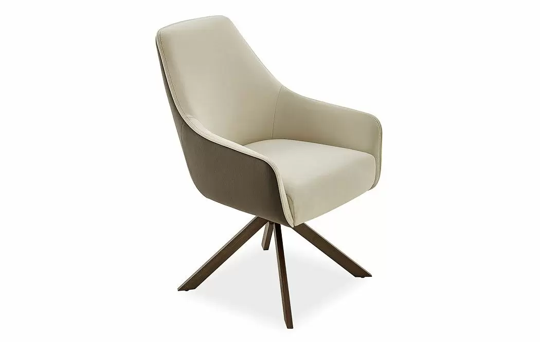 Стул Emma, бежевый/коричневый/бронза - фото 8