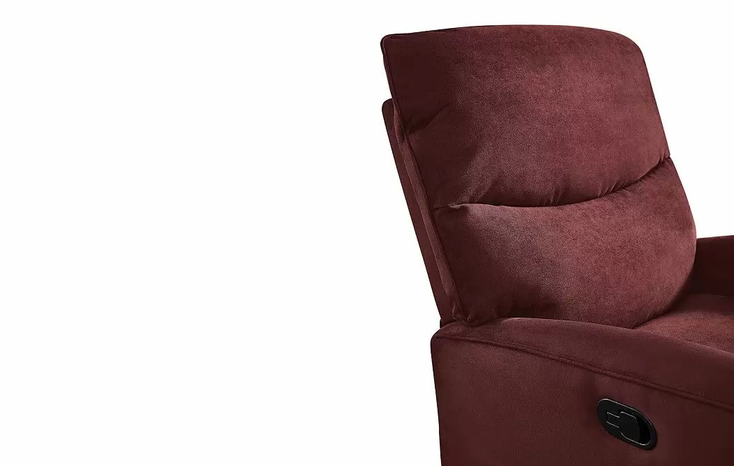 Кресло-реклайнер Lindsey, темно-красный - фото 11