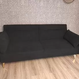 Диван-кровать Liverpool, графит/золото