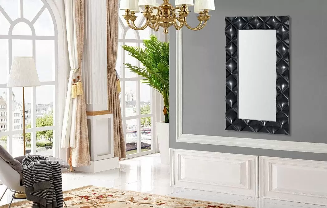 Зеркало Titania (Dupen), черный - фото 2