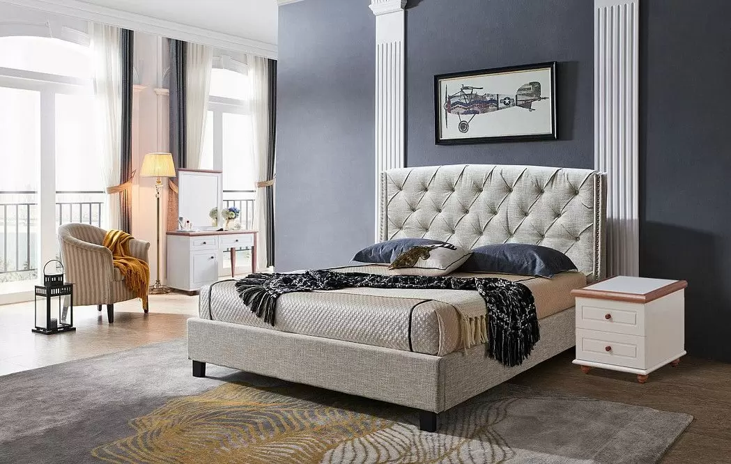 Кровать Evita Grand, кремовый - фото 11